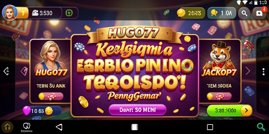 Tampilan menarik saat bermain di HUGO77 dengan berbagai permainan Kasino.