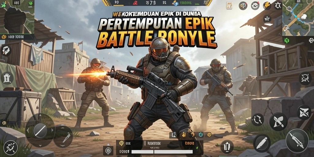 Gameplay Battle Royale yang mendebarkan dan penuh aksi.