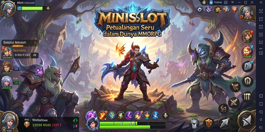 Screenshot gameplay MINISLOT yang menampilkan aksi seru dalam pertarungan.