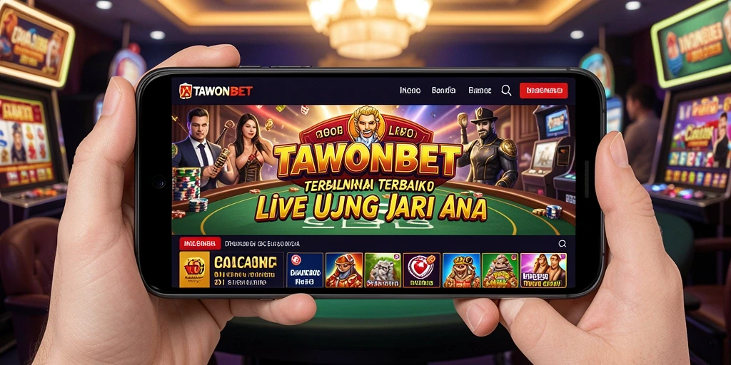 Tampilan aksi permainan Live Casino yang mendebarkan di TAWONBET.